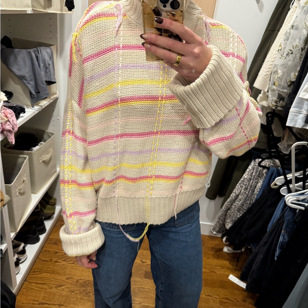 Lovers + Friends Multicolor Striped Sweater